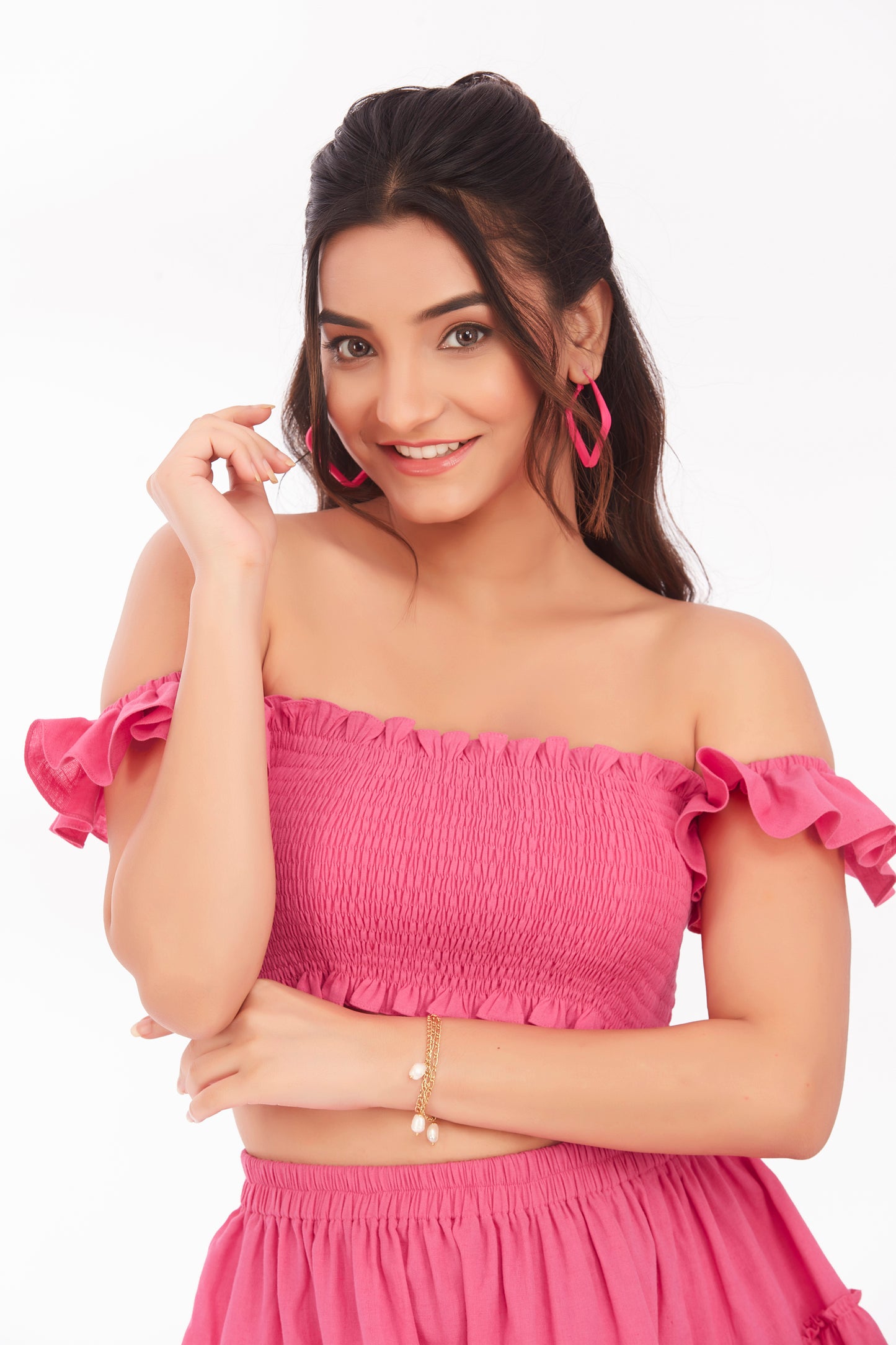 Pink bloom top
