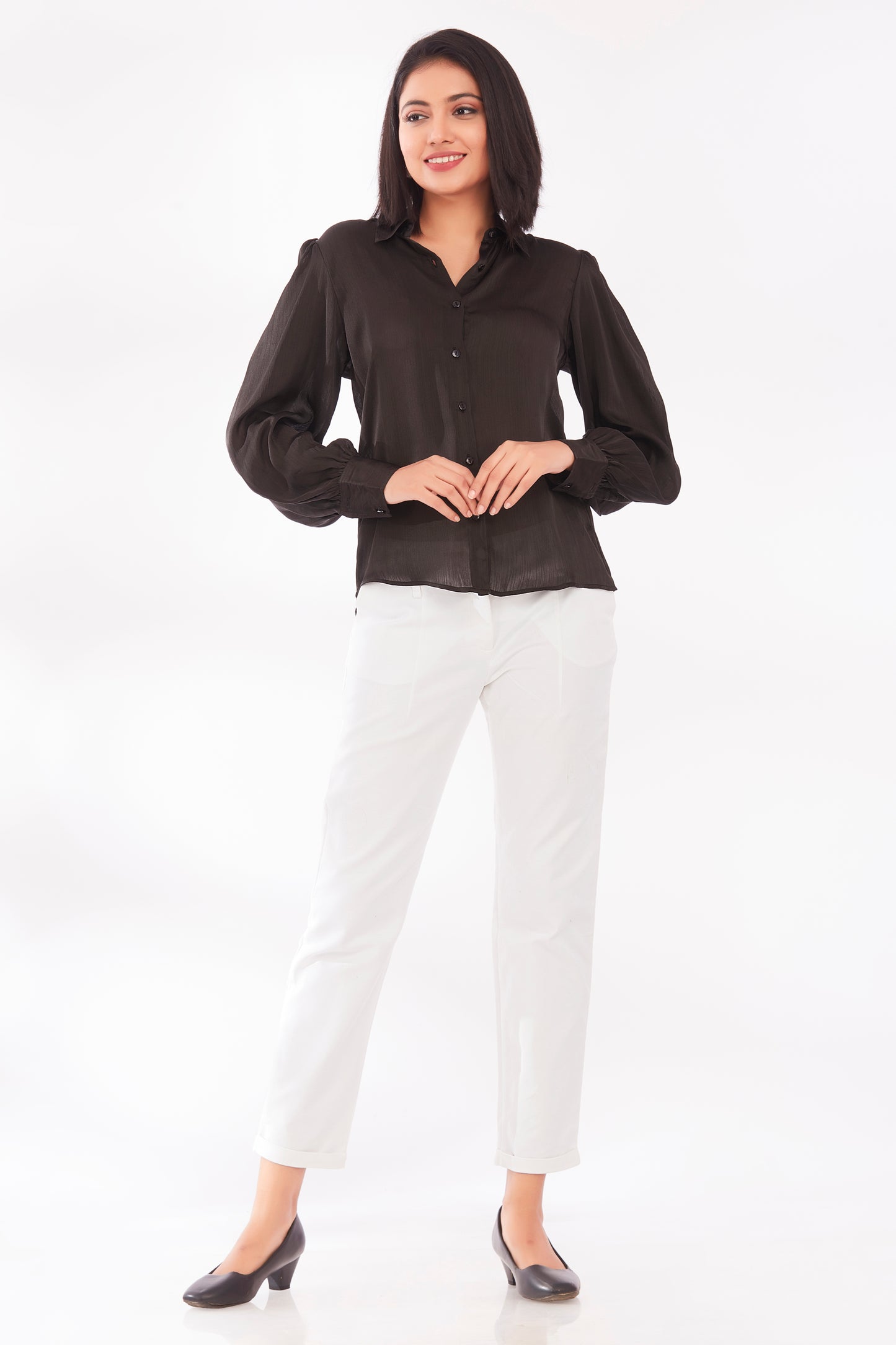 Luxe open back shirt