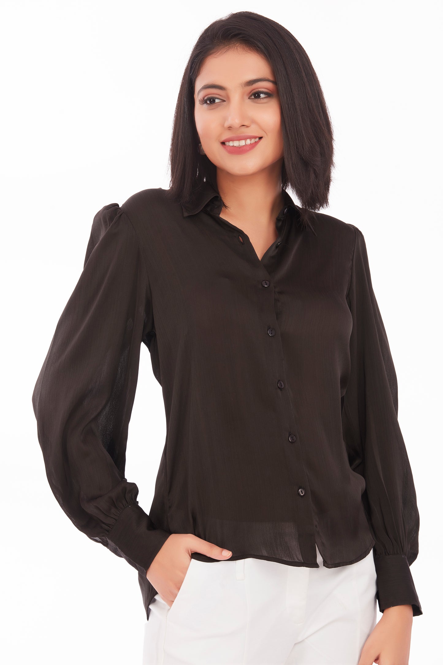 Luxe open back shirt