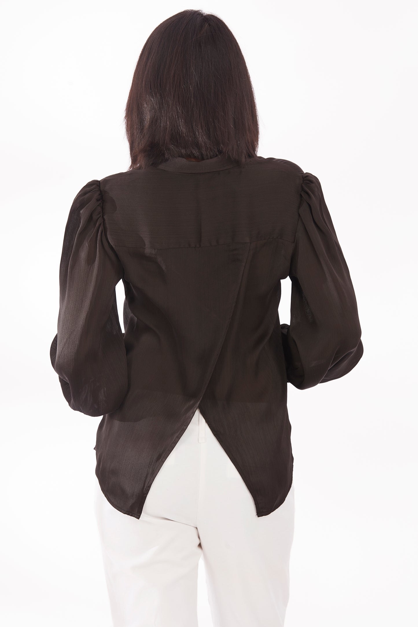 Luxe open back shirt