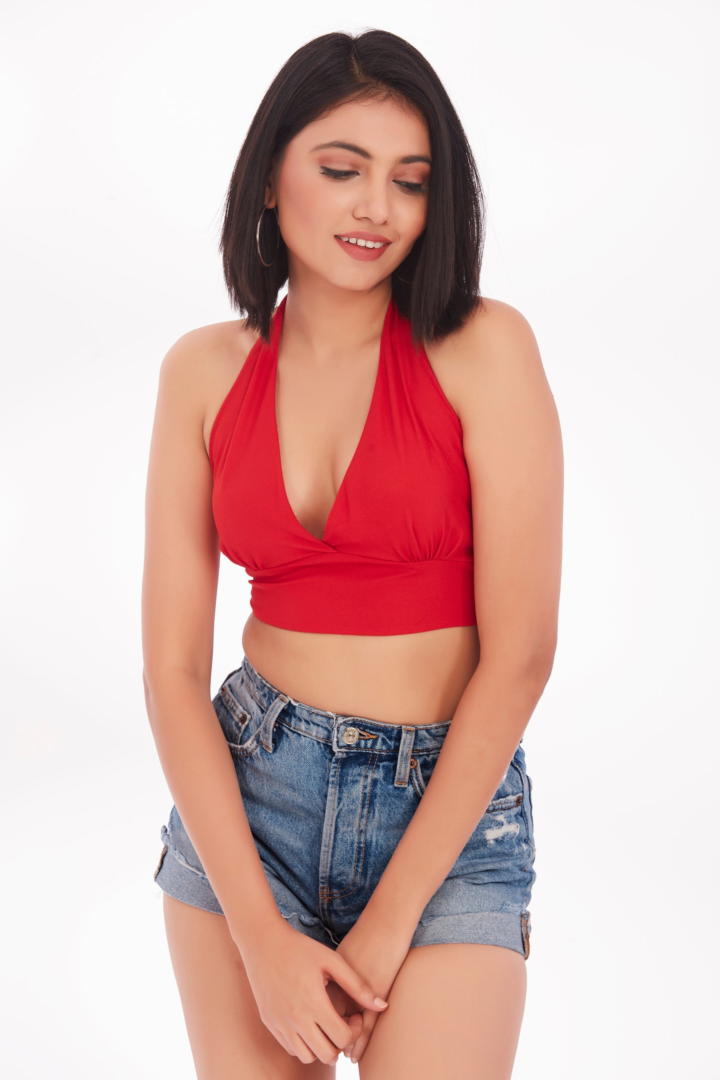 Rosy tie up top