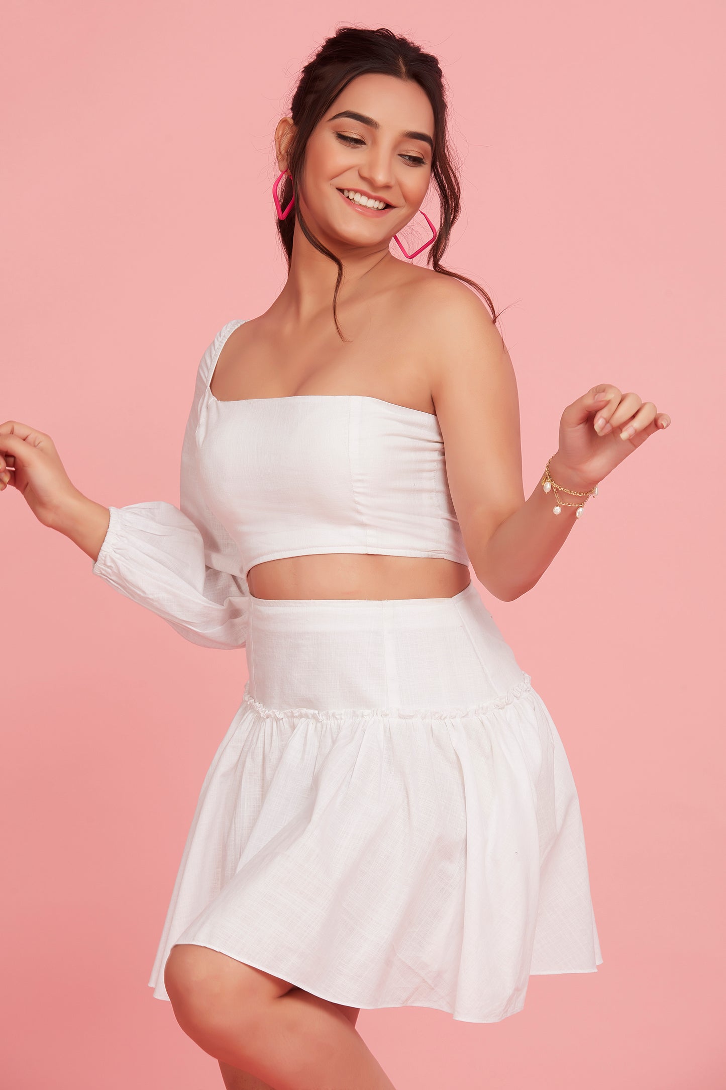 Pearl whisper White Dress