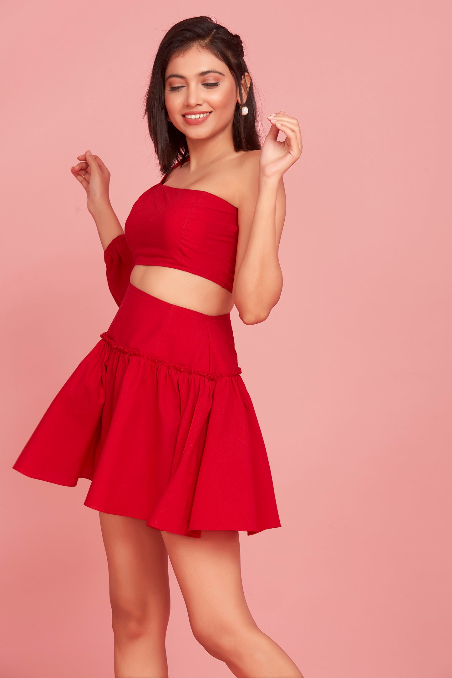 Cherry shoulder dress