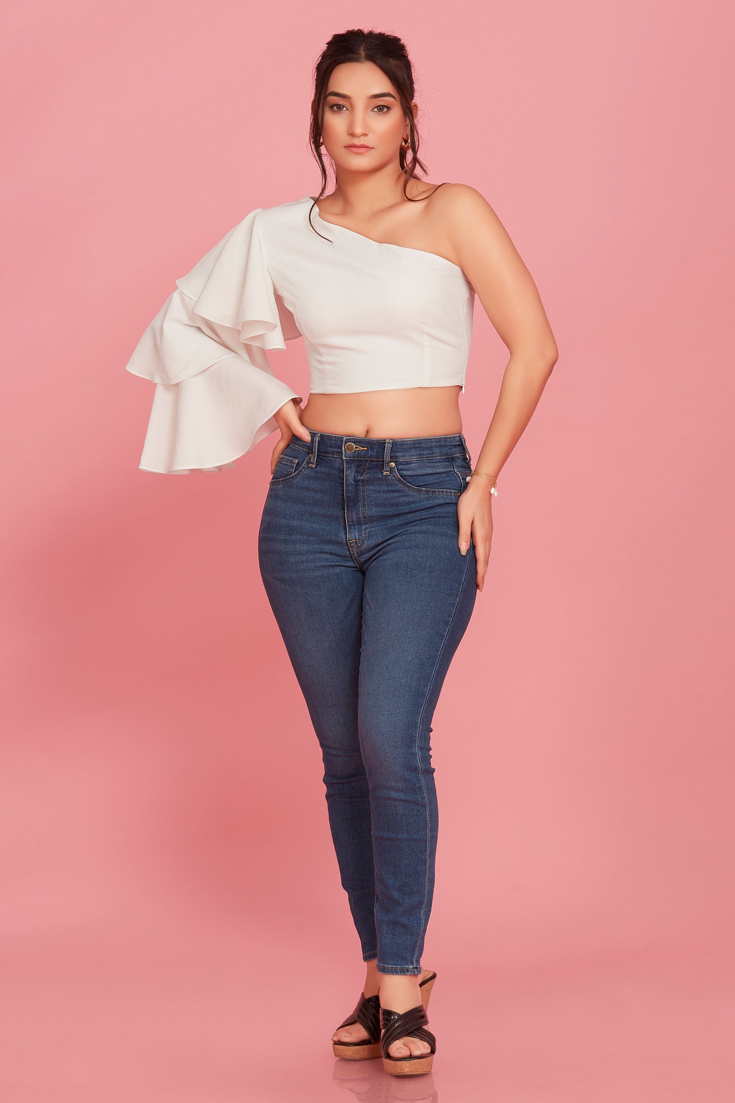 Vanilla one shoulder top