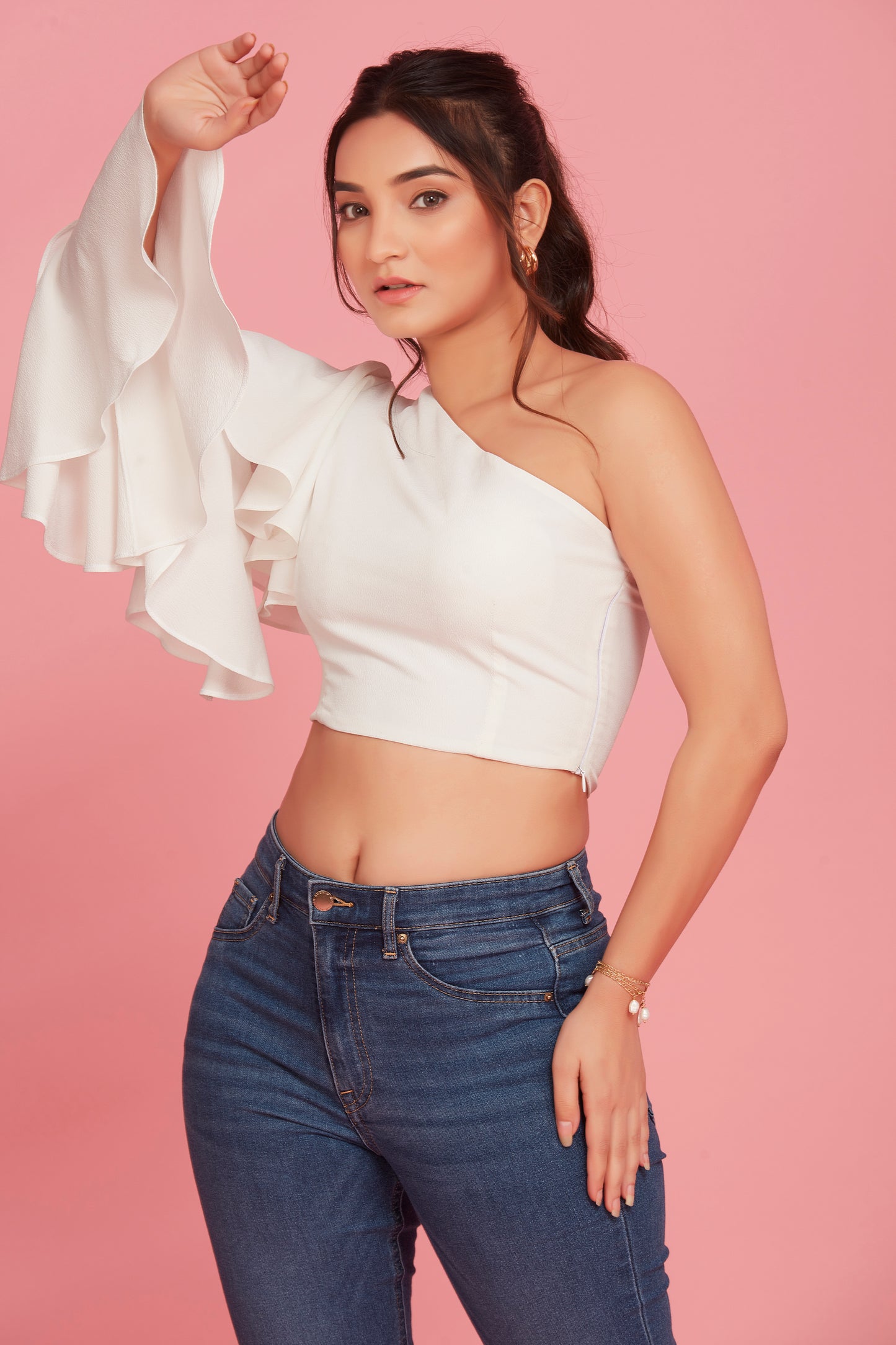 Vanilla one shoulder top