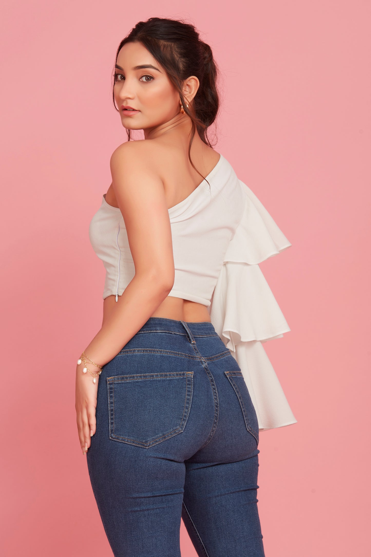 Vanilla one shoulder top