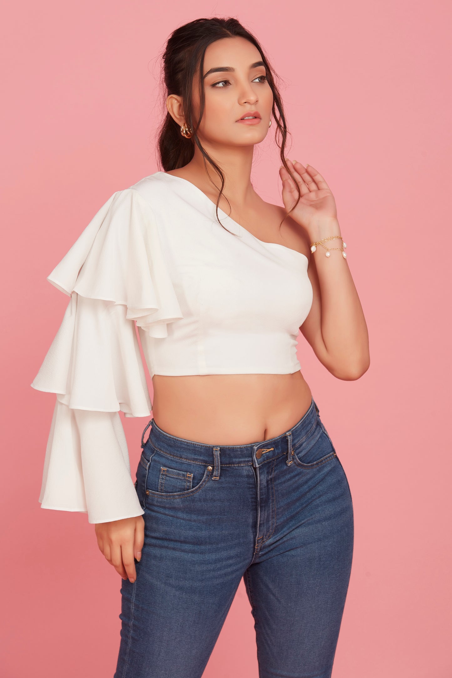 Vanilla one shoulder top