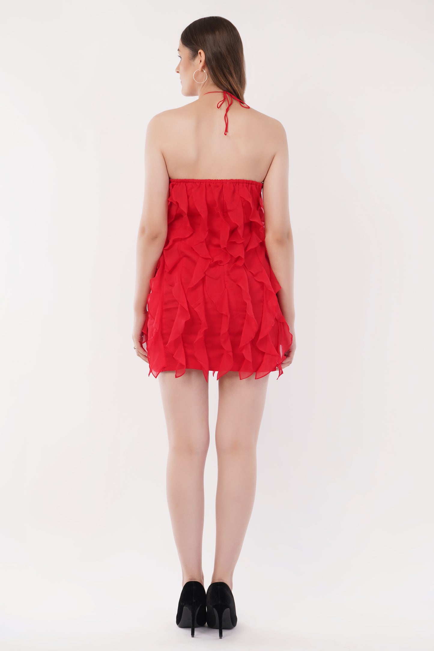 Ruby Rouge Chiffon Dress