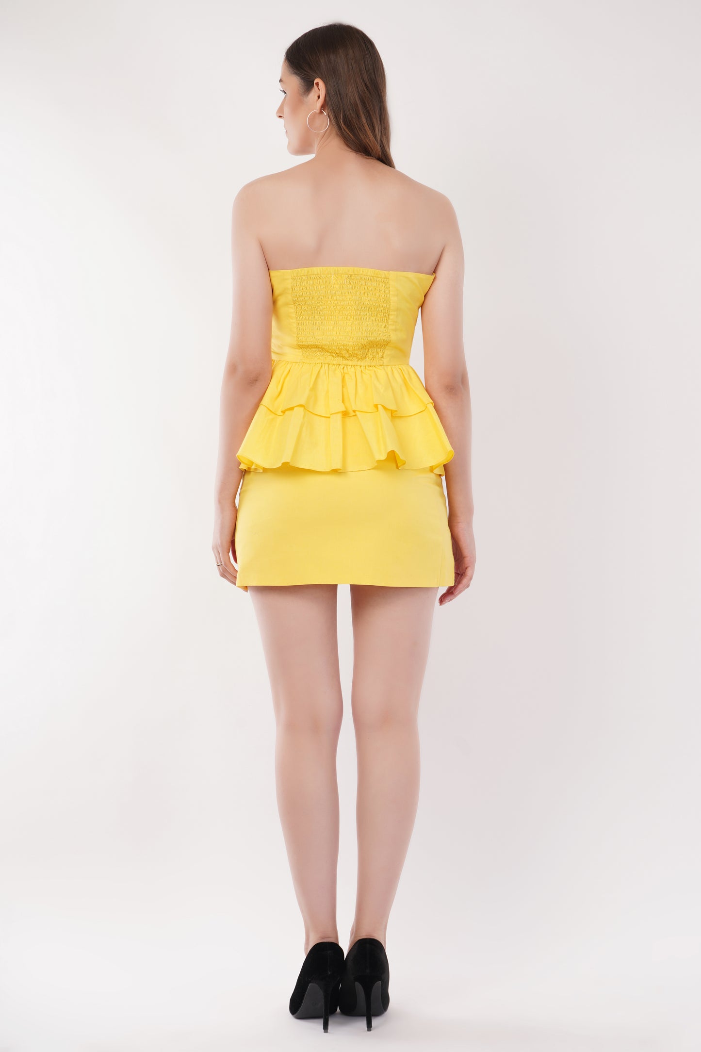 Peplum Princess Strapless Co-ord