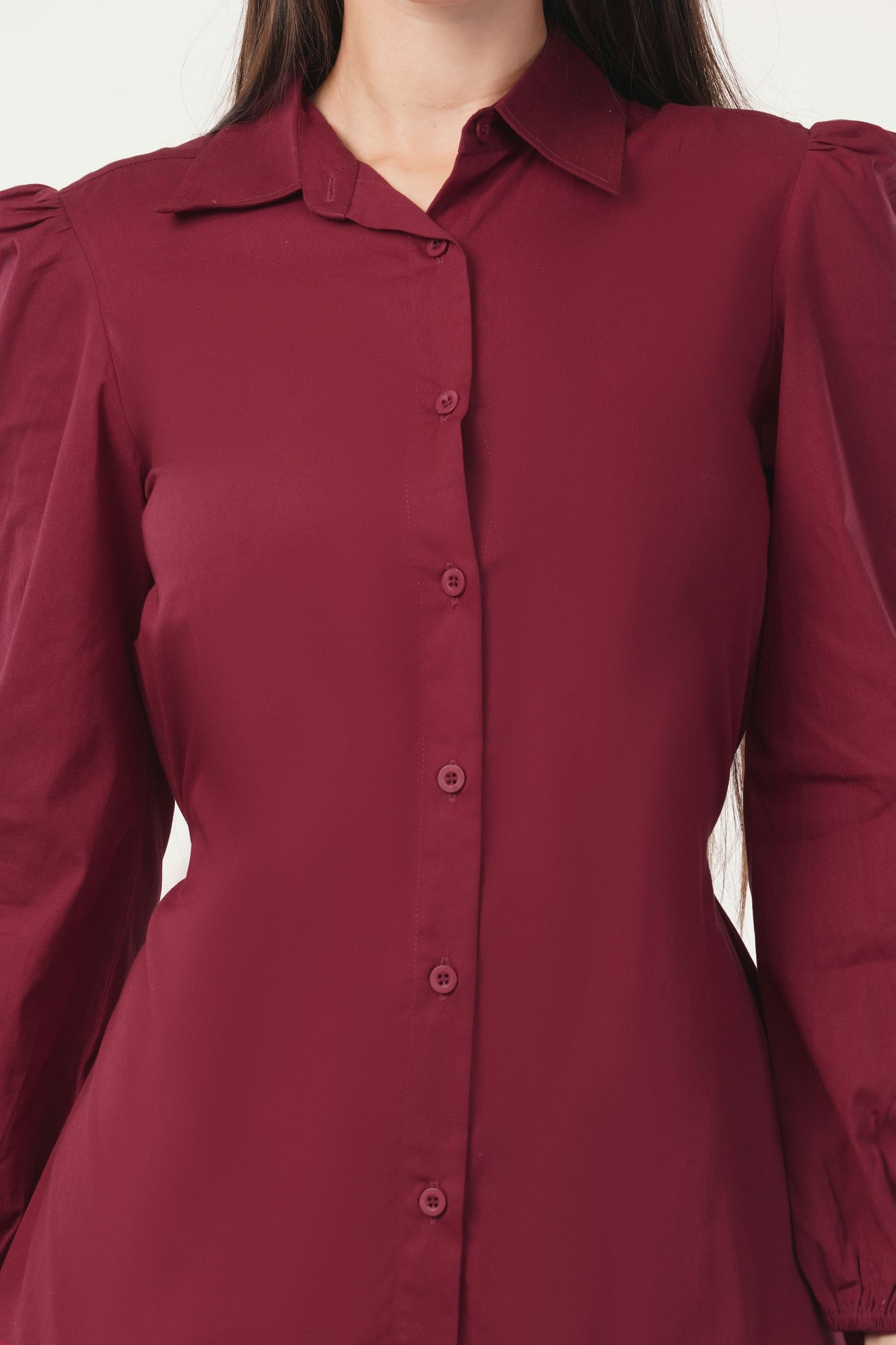 MAROON MAJESTY DRESS