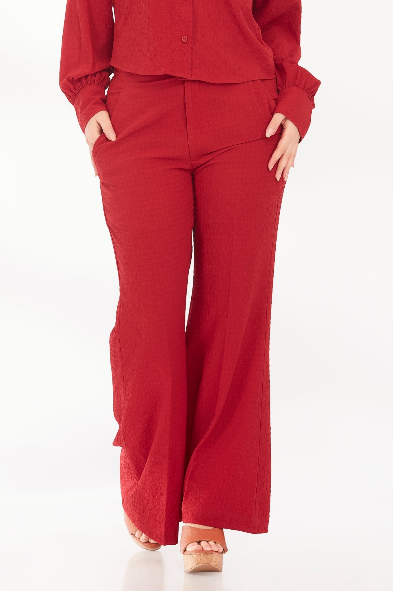 wine tinted pants
