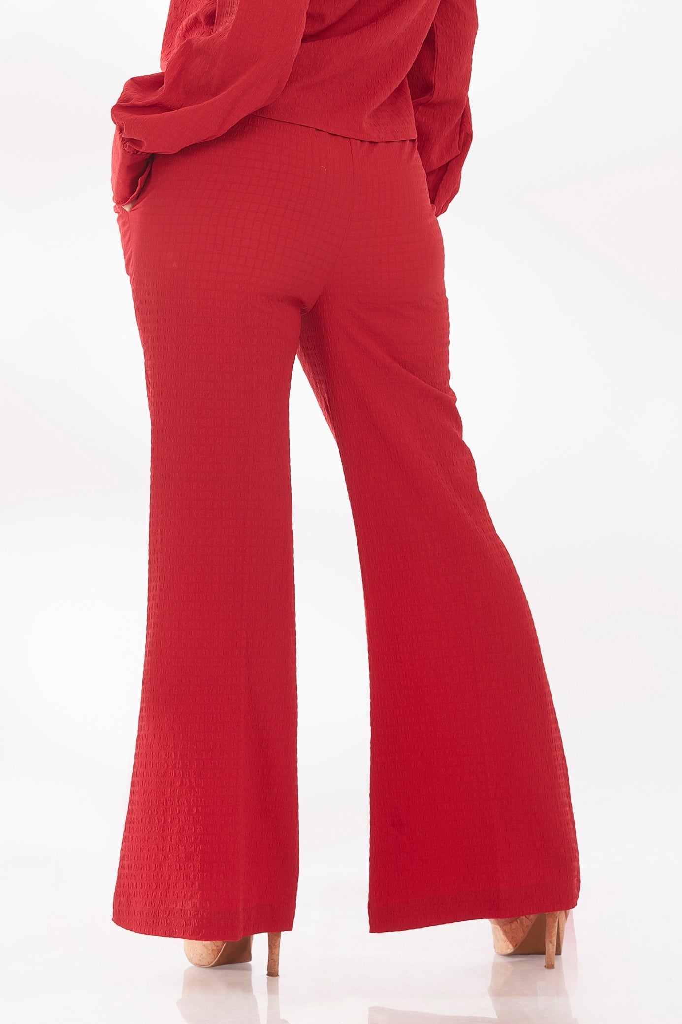 wine tinted pants