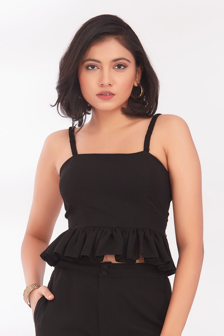 Midnight muse crop top
