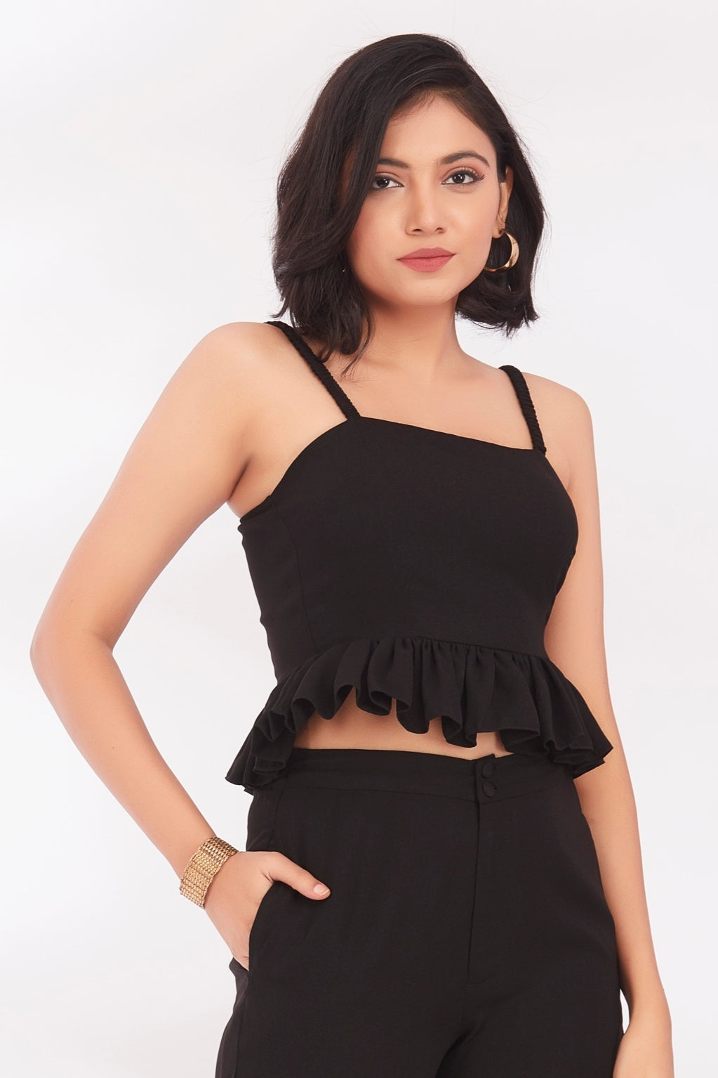 Midnight muse crop top