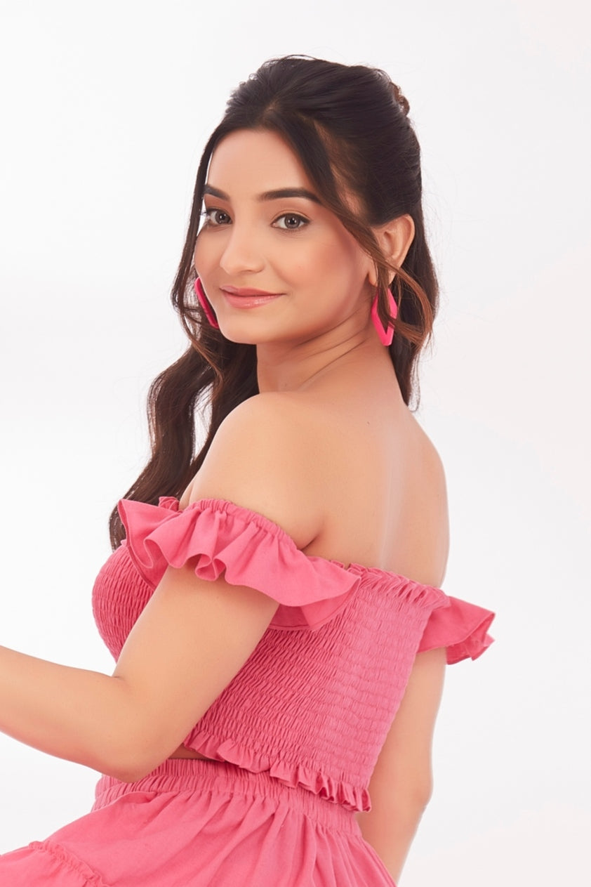Pink bloom top
