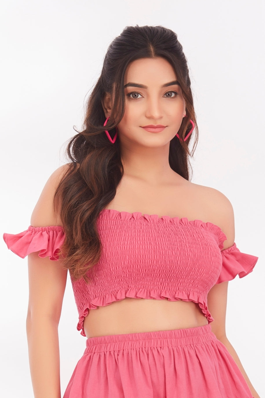 Pink bloom top