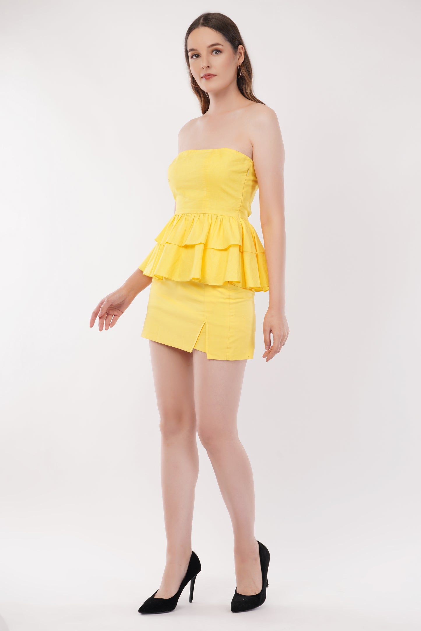 Peplum Princess Strapless Co-ord
