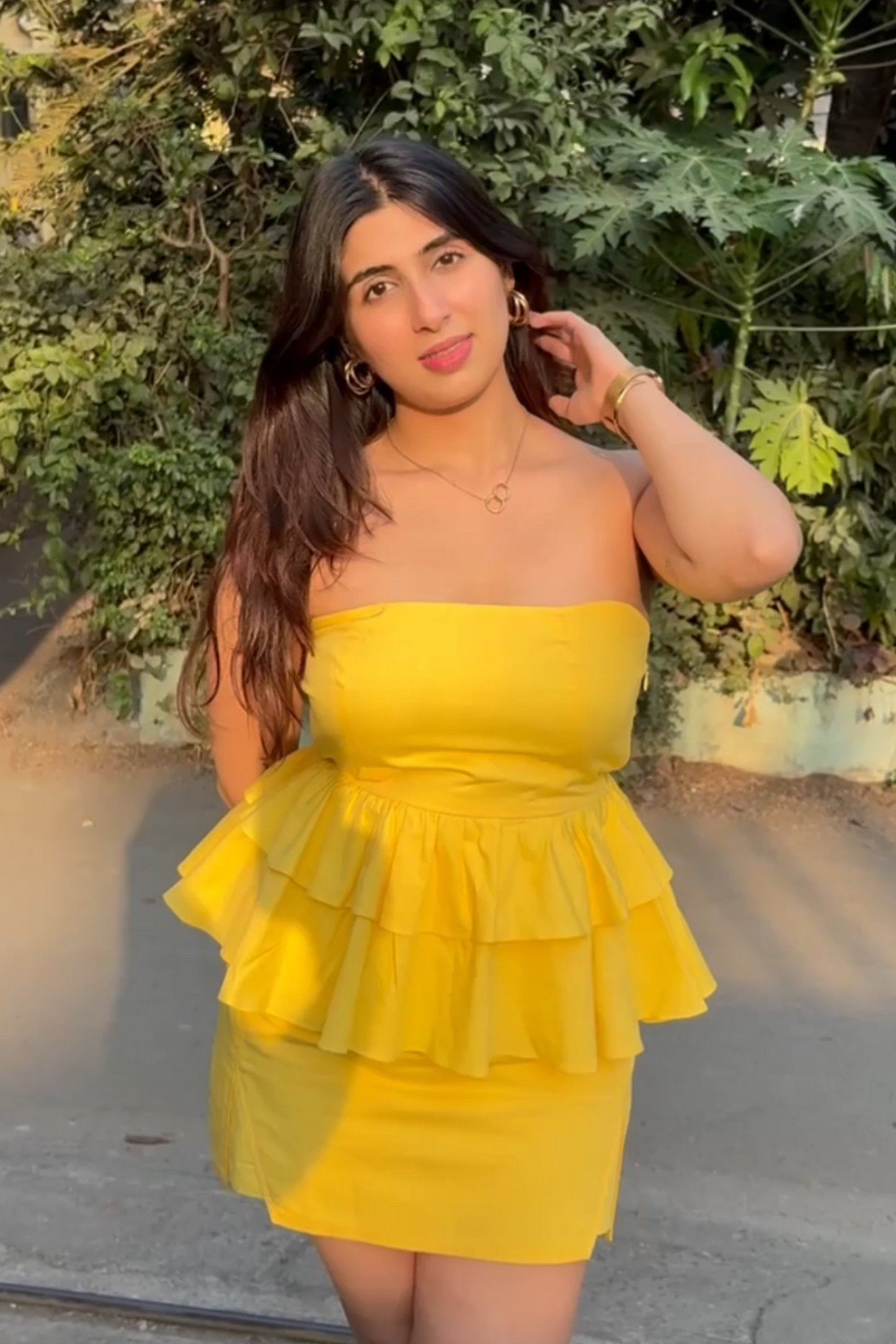 Peplum Princess Strapless Co-ord